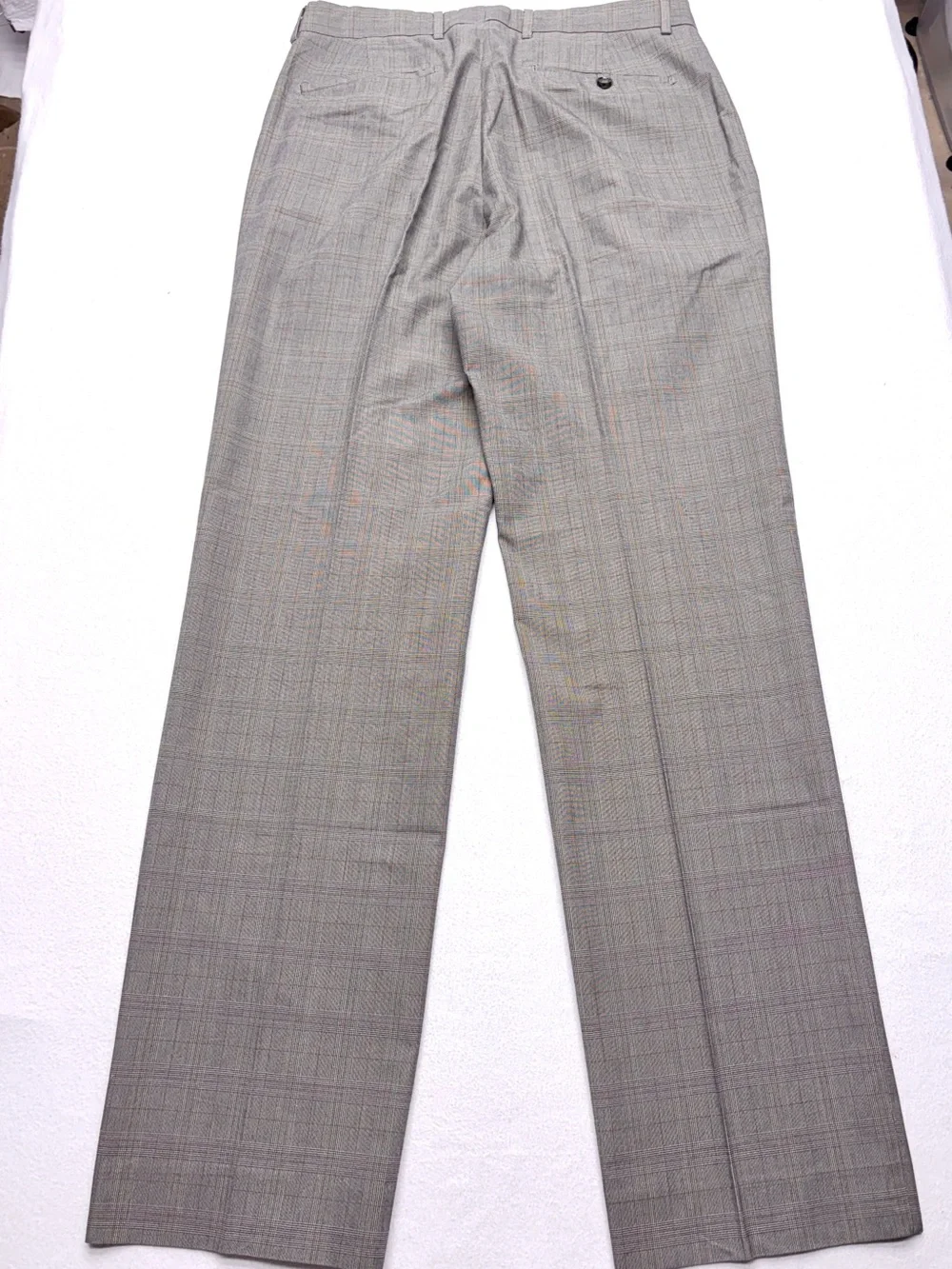 Banana Republic Dress Pants Modern Fit Men’s 34×34 Gray Glen Plaid Cotton